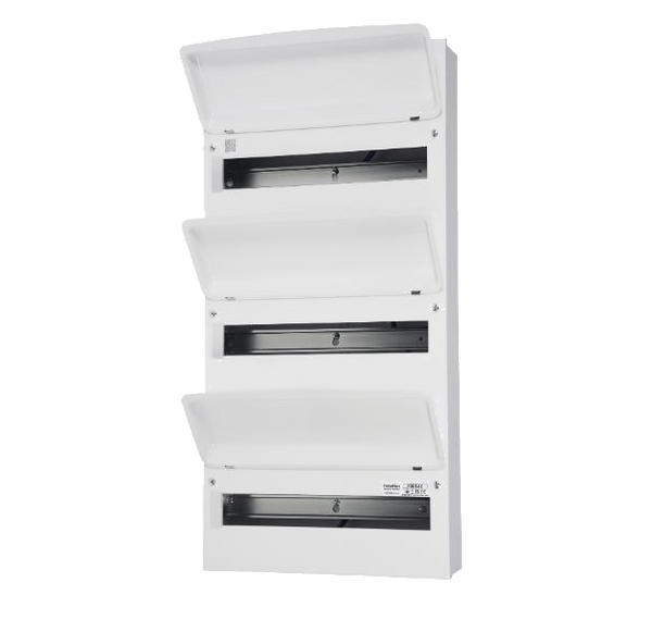 Fusebox F3054E 54 MODULE ENCLOSURE 3 BANK (E+N TERMINALS) - Fusebox - Falcon Electrical