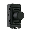 Saxby GD20RDBLB Grid 1G 2-Way 100W LED Dimmer Module - Matt Black With Black Insert