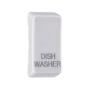 Saxby GDRDWWH Grid Rocker Cover Marked "DISHWASHER" - Saxby - Falcon Electrical