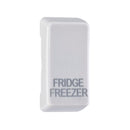 Saxby GDRFFWH Grid Rocker Cover Marked "FRIDGE FREEZER" - Saxby - Falcon Electrical