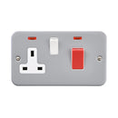 Saxby MC551 45A DP Cooker Switch with 13A Socket with Neon - Saxby - Falcon Electrical