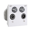 Saxby MOQUADWH Quadplex TV/SAT1/SAT2/DAB Module - Saxby - Falcon Electrical