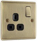 BG NAB21B Nexus Metal Antique Brass Single, switched, single pole - BG - Falcon Electrical