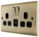 BG NAB22UAC12B Double switched single pole, with USB A + C (12W) - BG - Falcon Electrical