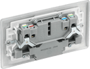 BG NBS22UAC12W Double switched single pole, with USB A + C (12W) - BG - Falcon Electrical