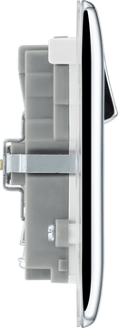 BG NPC22UAC45W Double switched single pole, with USB A + C (45W) - BG - Falcon Electrical