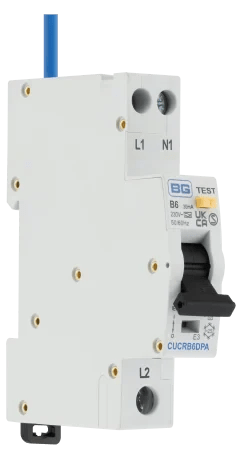 BG CUCRB6DPA 6A B Curve Type A Double Pole Bidirectional RCBO