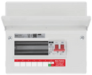 BG CF9MS6 9 module Consumer Unit w/ 6 Usable Ways, 100A Main Switch, Type 2 Surge Protection - BG - Falcon Electrical