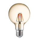 Searchlight PL3227-6WW Pack Of 5 Dimmable LED E27 Filament Globe Lamp - Amber Glass
