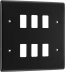 BG RNFB6 6 Module Grid Frontplate, Square