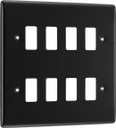 BG RNFB8 8 Module Grid Frontplate, Square
