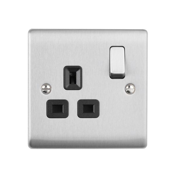 Saxby RS412BSB 13A 1G DP Switched Socket