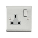 Saxby RS412BSG 13A 1G DP Switched Socket - Saxby - Falcon Electrical