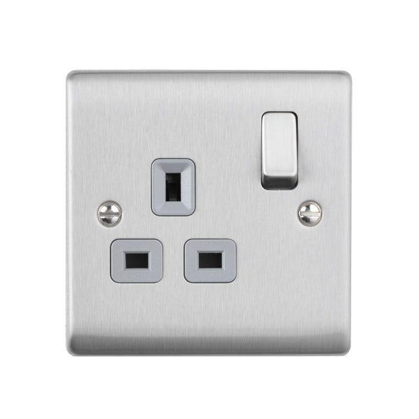 Saxby RS412BSG 13A 1G DP Switched Socket
