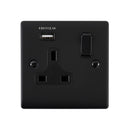 Saxby RS413BLB 13A 1G DP Switched Socket with 2.1V USB - Saxby - Falcon Electrical