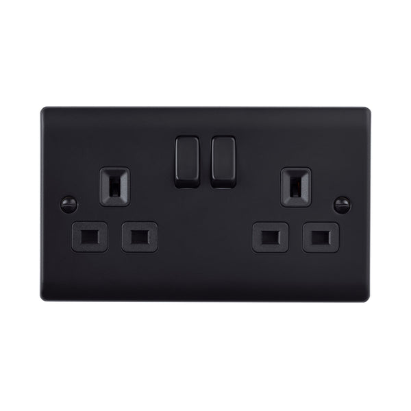 Saxby RS422BLB 13A 2G DP Switched Socket