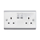 Saxby RS422PCW 13A 2G DP Switched Socket