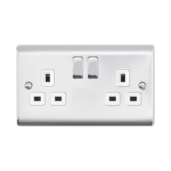 Saxby RS422PCW 13A 2G DP Switched Socket
