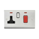 Saxby RS551BSB 45A DP Cooker Switch with 13A Socket with Neon - Saxby - Falcon Electrical