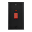 Saxby RS555BL 45A Large Plate DP Switch with Neon