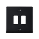 Saxby RSGFP2BL 2G Grid Front Plate