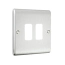 Saxby RSGFP2BS 2G Grid Front Plate - Saxby - Falcon Electrical
