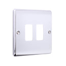 Saxby RSGFP2PC 2G Grid Front Plate - Saxby - Falcon Electrical