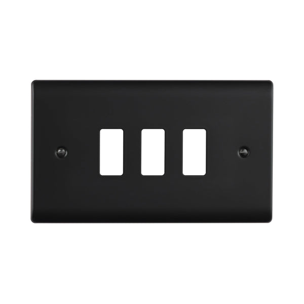 Saxby RSGFP3BL 3G Grid Front Plate