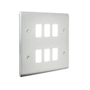Saxby RSGFP6BS 6G Grid Front Plate - Saxby - Falcon Electrical