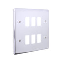 Saxby RSGFP6PC 6G Grid Front Plate - Saxby - Falcon Electrical