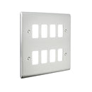 Saxby RSGFP8BS 8G Grid Front Plate - Saxby - Falcon Electrical