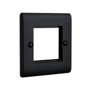 Saxby RSMFP2BL 2G Modular Faceplate (2 Modules) - Saxby - Falcon Electrical