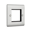 Saxby RSMFP2BS 2G Modular Faceplate (2 Modules) - Saxby - Falcon Electrical