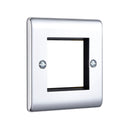 Saxby RSMFP2PC 2G Modular Faceplate (2 Modules) - Saxby - Falcon Electrical