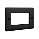 Saxby RSMFP4BL 4G Modular Faceplate (4 Modules) - Saxby - Falcon Electrical