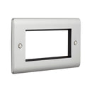 Saxby RSMFP4BS 4G Modular Faceplate (4 Modules) - Saxby - Falcon Electrical
