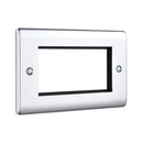 Saxby RSMFP4PC 4G Modular Faceplate (4 Modules) - Saxby - Falcon Electrical