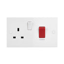 Saxby SE550 45A DP Cooker Switch with 13A Socket - Saxby - Falcon Electrical