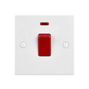 Saxby SE553 45A 1G DP Switch with Neon - Saxby - Falcon Electrical