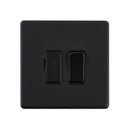 Saxby SL320BLB Screwless 13A Switched Fused Spur Unit - Matt Black With Black Insert