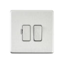 Saxby SL320BSG Screwless 13A Switched Fused Spur Unit - Brushed Steel With Grey Insert