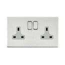 Saxby SL422BSG 13A 2G DP Switched Socket - Saxby - Falcon Electrical