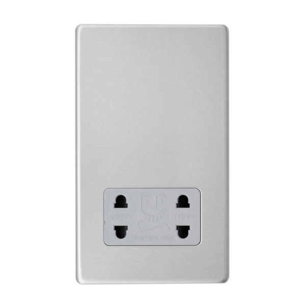 Saxby SL441BSG Dual Voltage Shaver Socket