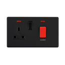 Saxby SL551BLB 45A DP Cooker Switch with 13A Socket with Neon - Saxby - Falcon Electrical