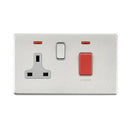 Saxby SL551BSG 45A DP Cooker Switch with 13A Socket with Neon - Saxby - Falcon Electrical