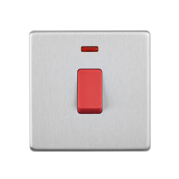 Saxby SL553BS 45A 1G DP Switch with Neon