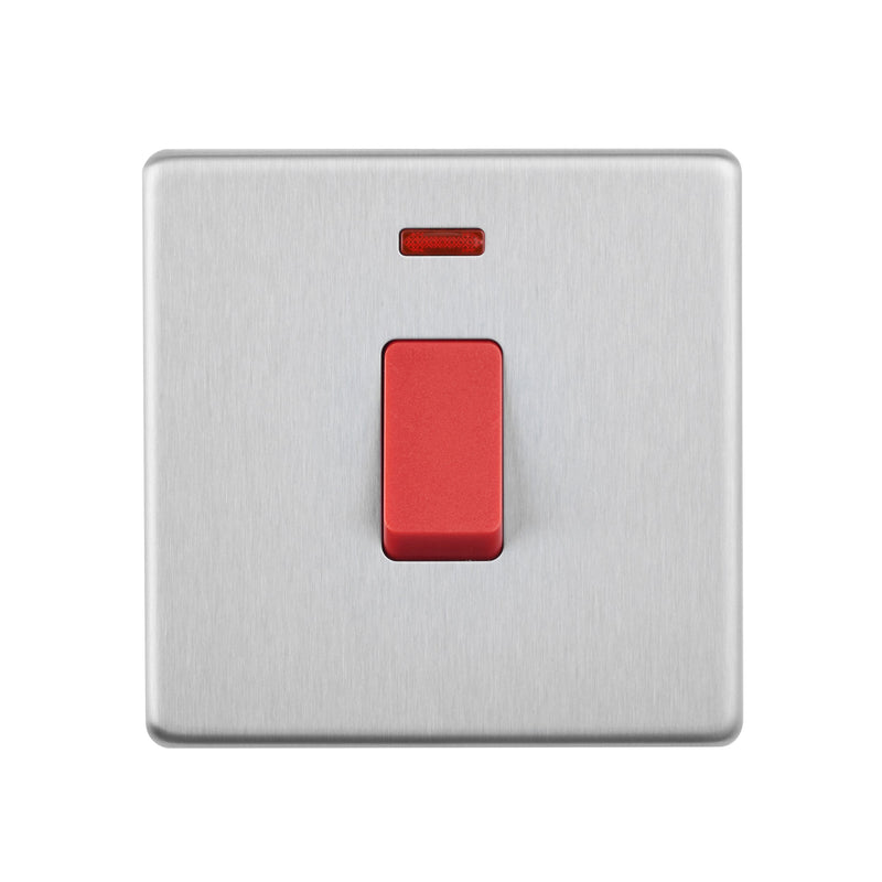 Saxby SL553BS 45A 1G DP Switch with Neon