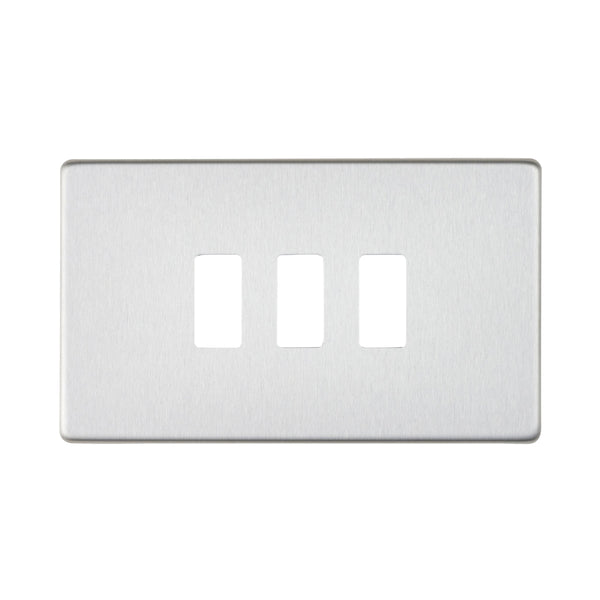 Saxby SLGFP3BS 3G Grid Front Plate
