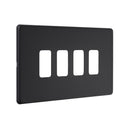 Saxby SLGFP4BL 4G Grid Front Plate - Saxby - Falcon Electrical