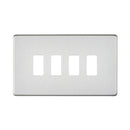 Saxby SLGFP4BS 4G Grid Front Plate